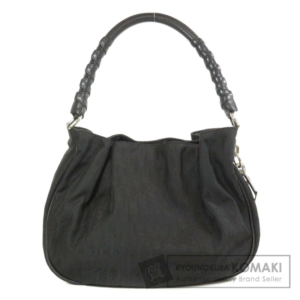 Christian Dior One Shoulder Hobo Shoulder Bag Canvas
